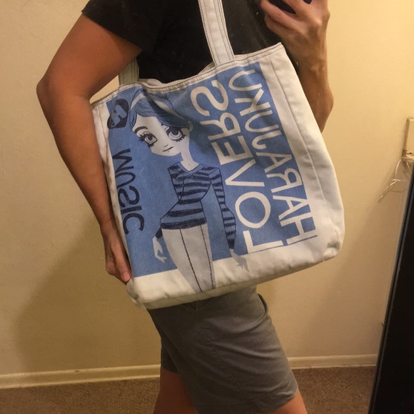 Harajuku Lovers Handbags - Gwen Stefani Harajuku Lovers Music Blue Tote